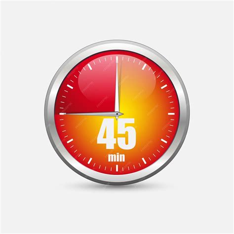 Premium Vector | Vector timer for 45 minutes
