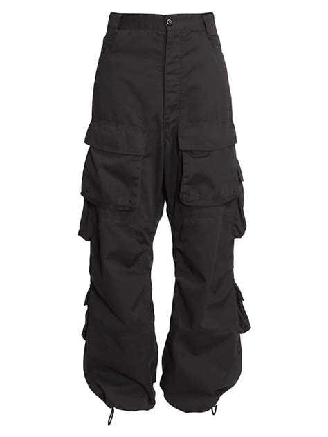 Balenciaga Multi Pocket Black Cargo Pants Whats On The Star