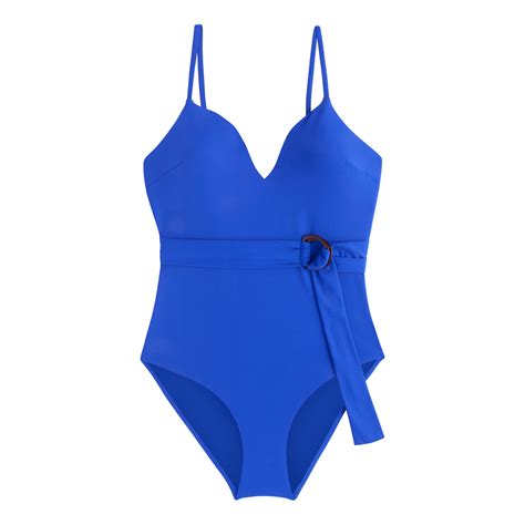 Pour vous assurer qu'il s'adapte mieux, veuillez choisir votre taille en fonction de ce vendeur de maillot de bain avec armature une pièce dont la société est shenzhenshiyihaokejiyouxiangongsi ayant pour activité. Maillot une pièce triangle bleu - L'été s'annonce haut en ...