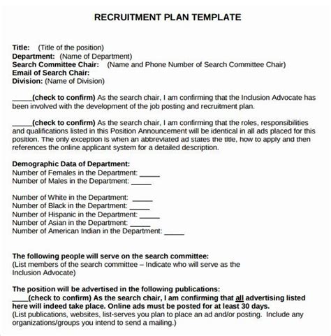 Recruitment planning template plan attract select hire! Recruiting Strategic Plan Template Beautiful 8 Recruitment ...