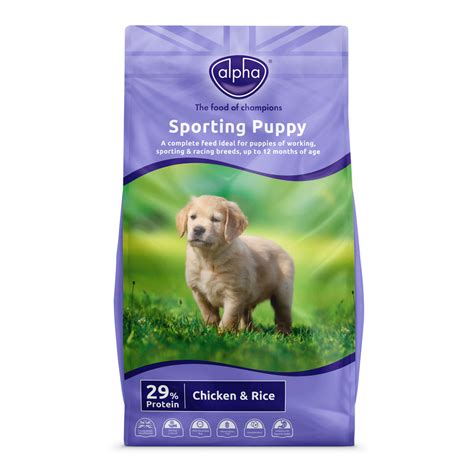 It is perfectly suitable for athletic breeds and active dogs. Alpha Sporting Puppy Dry Dog Food - 3kg - Fairvaluemart