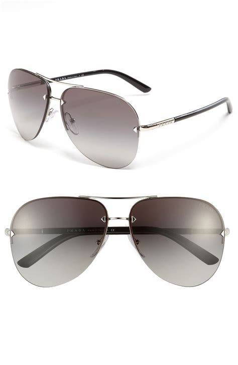 Prada 61mm Aviator Sunglasses Nordstrom