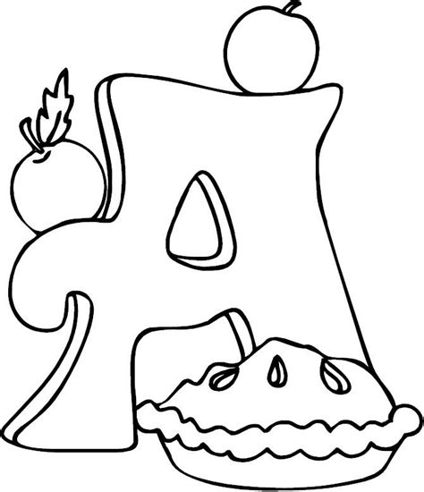 letter a  alphabet letters to colour  Abc coloring pages, Alphabet