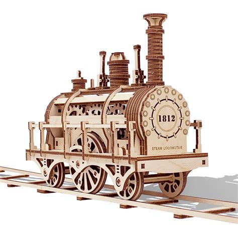 Buy Gudoqi 3d Wooden Puzzle Mechanical Train Model Kits For Adults To