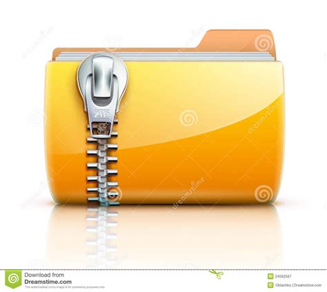 .ezyzip does not have file size restrictions or require you to upload / download files to a. Zip folder icon stock vector. Image of communication ...