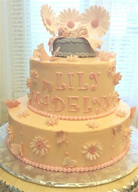 Dainty Daisy Baby Shower Cake Baby Shower Cakes Daisy Baby Shower Cake