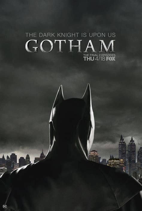 fox releases gotham finale poster featuring batman following the nerd following the nerd
