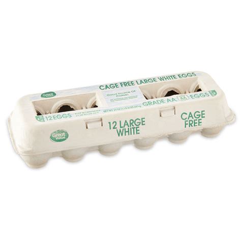 Great Value Cage Free Large White Eggs 12 Count