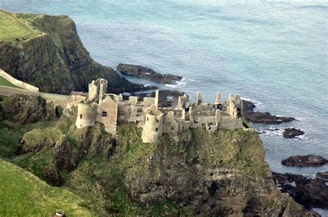 Ulster — The Medieval Dunluce Castle On The North Antrim