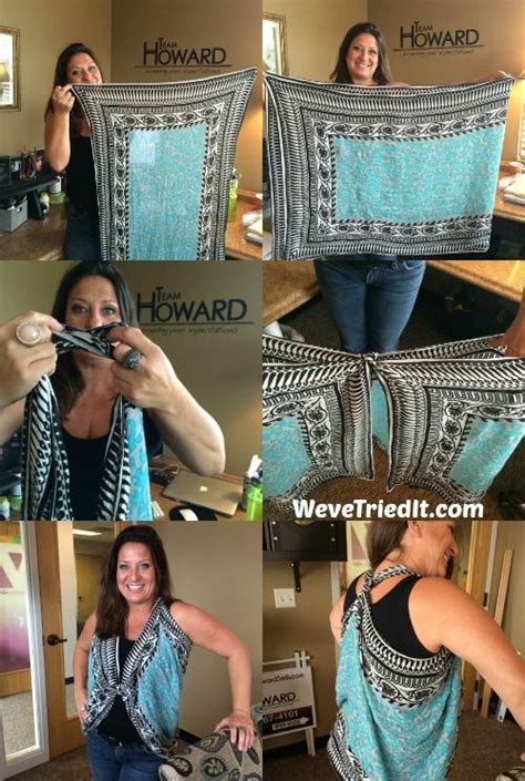 How To Turn A Scarf Into A Vest Ways To Wear A Scarf Diy Fashion Trends Fashion