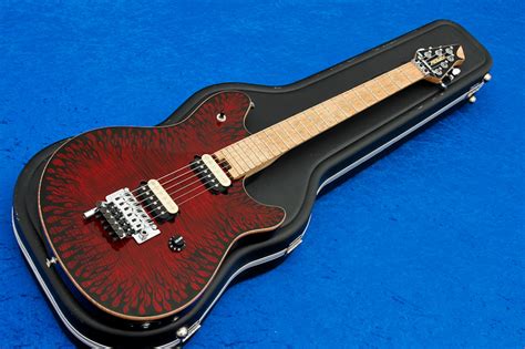 Peavey Wolfgang Usa Custom Shop Special Fr Red And Black Flames Like