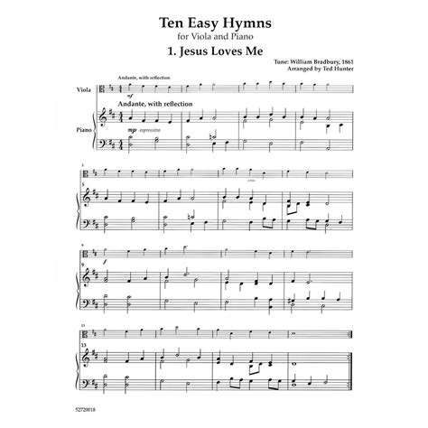 Here you will find my arrangements with free violin sheet music with easy melodies for beginners. Ten Easy Hymns for Viola and Piano By Ted Hunter Arranged by Lynne Latham Published by Latham ...