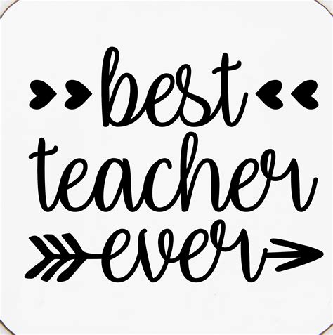 Best Teacher Ever Coaster Isle Personalise It Personalised Products
