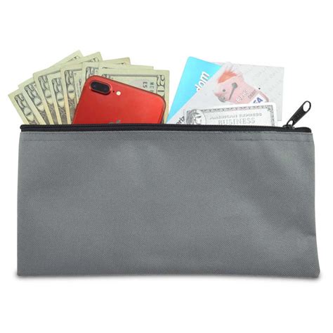 Dalix Zippered Money Pouch Bank Bag Security Deposit