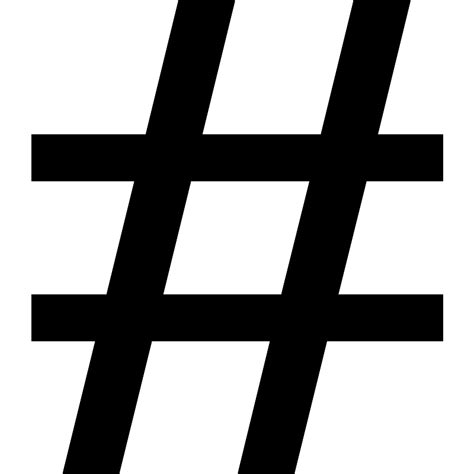 Hashtag Vector Svg Icon Svg Repo