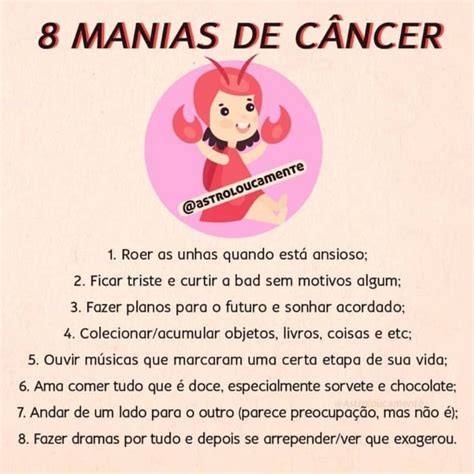 Still, cancer is a sign where mars falls and it is not easy for them to have initiative. Pin de Maria Vitoria Vasconcelos De O em Canceriana ...