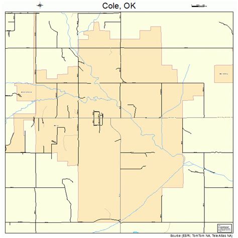 Cole Oklahoma Street Map 4016200