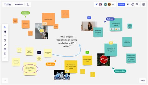 Understand your business model by thinking about your value proposition, customers, infrastructure and finances. Online Sticky Notes for Virtual Collaboration | Miro