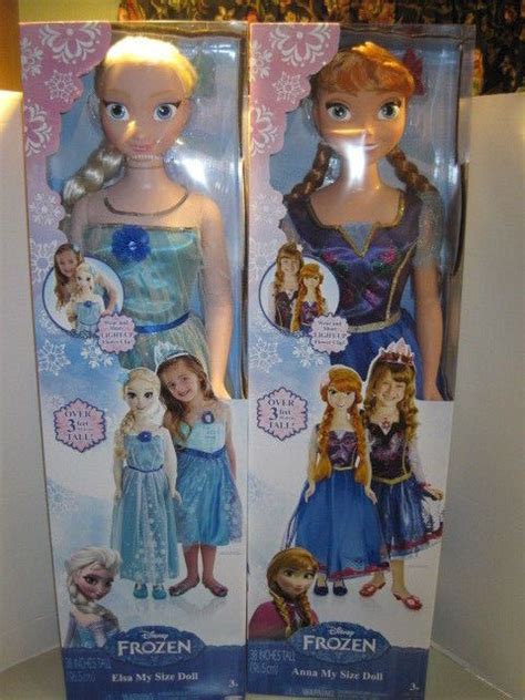 New 38 Inch 3ft Tall My Size Doll Life Size Disney Frozen Elsa And Anna