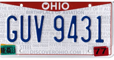 2018 Ohio License Plate Sticker Honestnew