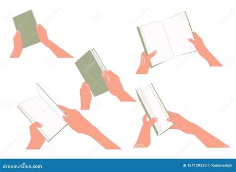 Book In Hand Different Hand Poses Holding A Book Learning Concept