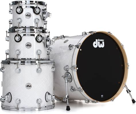 Dw Collectors Series 4 Piece Shell Pack White Crystal Finishply