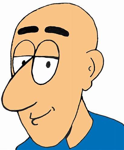 Head Clipart Bald Hair Dad Cartoon Cartoons