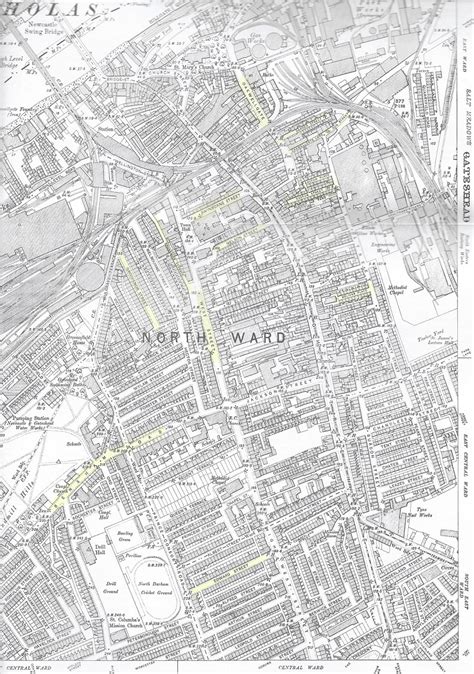 Gateshead Street Map
