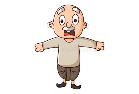 Cartoon Old Man Confused Stock Vector Illustration Of Confused 76386978