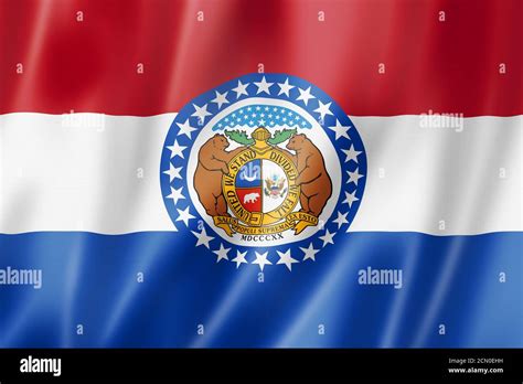Missouri Flag Usa Stock Photo Alamy