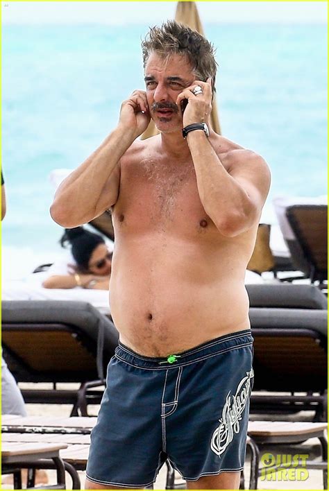 Full Sized Photo Of Chris Noth Goes Shirtless On The Beach During Miami