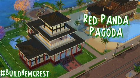 The Sims 4 Speed Build Red Panda Pagoda Youtube