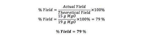 How To Calculate Percent Yield Definition Formula And Example Video