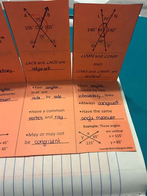 misscalcul8: Geometry Unit 3: Angles and Lines Interactive Notebook