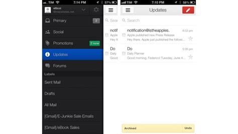 Gmail For Ios Receives Update With New Inbox Sorting Better Notifications