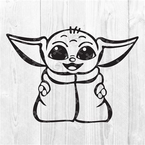 Free 97 Free Baby Yoda Svg For Cricut SVG PNG EPS DXF File