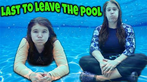 Last To Leave The Pool Challenge Wins Youtube