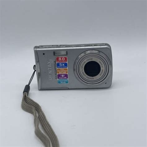 Pentax Optio M50 80mp Compact Digital Camera Silver Tested Ebay
