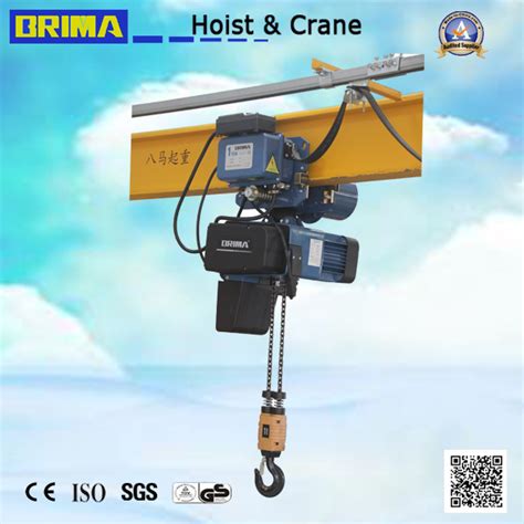 Brima 5000kg European Electric Chain Hoist With Electric Trolley