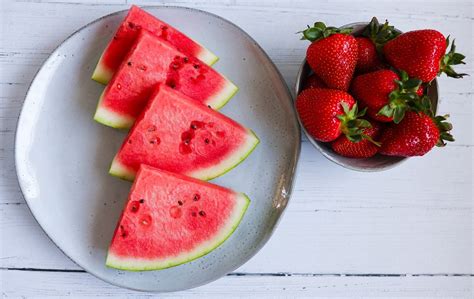 Watermelon And Strawberries Wards Supermarket