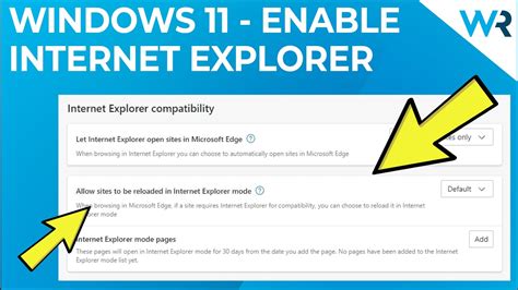 How To Enable Internet Explorer On Windows 11