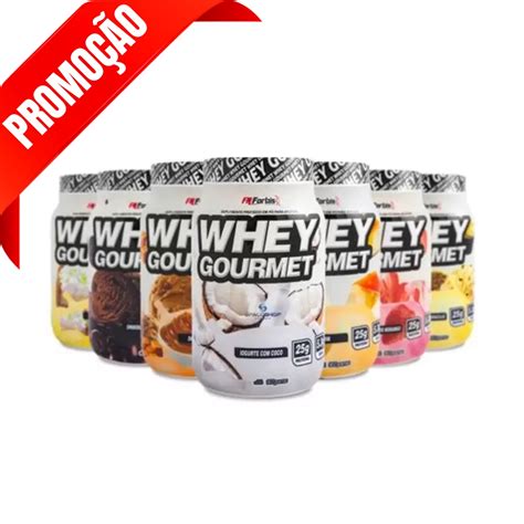 Whey Protein Gourmet Concentrado E Isolado Sabores Pote G Fn