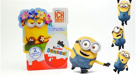 Minion Kinder Surprise Eggs Box Opening Toys And Chocolate Youtube