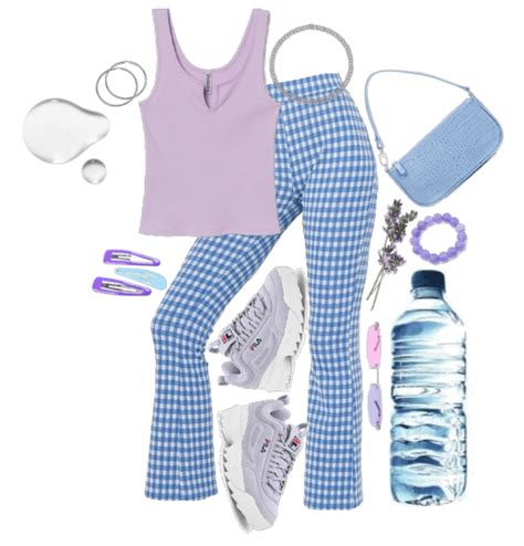 Water Outfit Shoplook Purple Outfits Summer Outfits Sytle Create