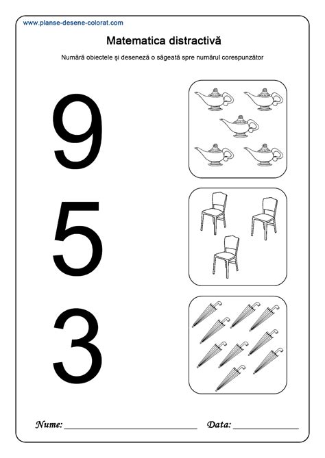 Matematica Distractiva Planse De Colorat Si Educative In