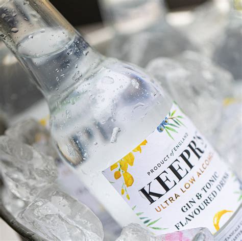 12 X Ultra Low Alcohol Gin And Tonic Flavoured Drink By Keeprs Spirits