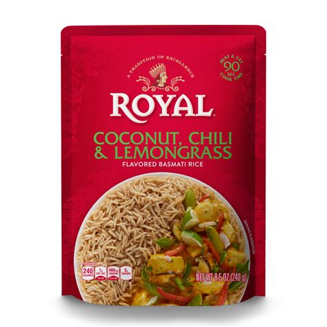 Coconut Chili And Lemongrass Flavored Basmati Rice Authentic Royal
