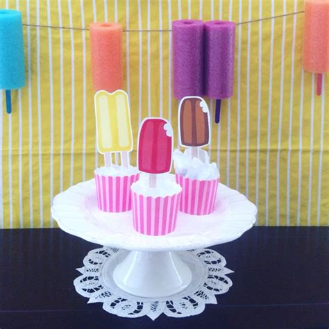 Popsicle Cupcake Summer Party Themes Popsicles Desserts