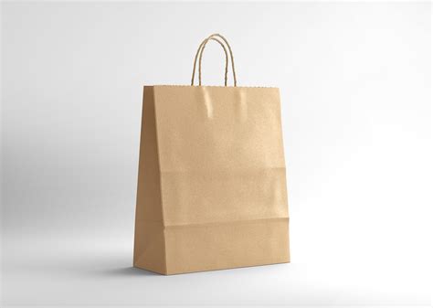 Kraft Paper Shopping Bag Free Mockup Free Mockup World