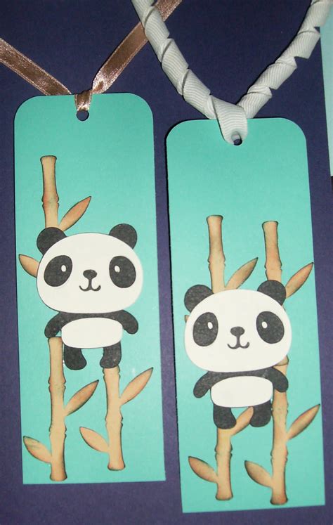 Sheryls Crafting Corner Panda Bookmarks